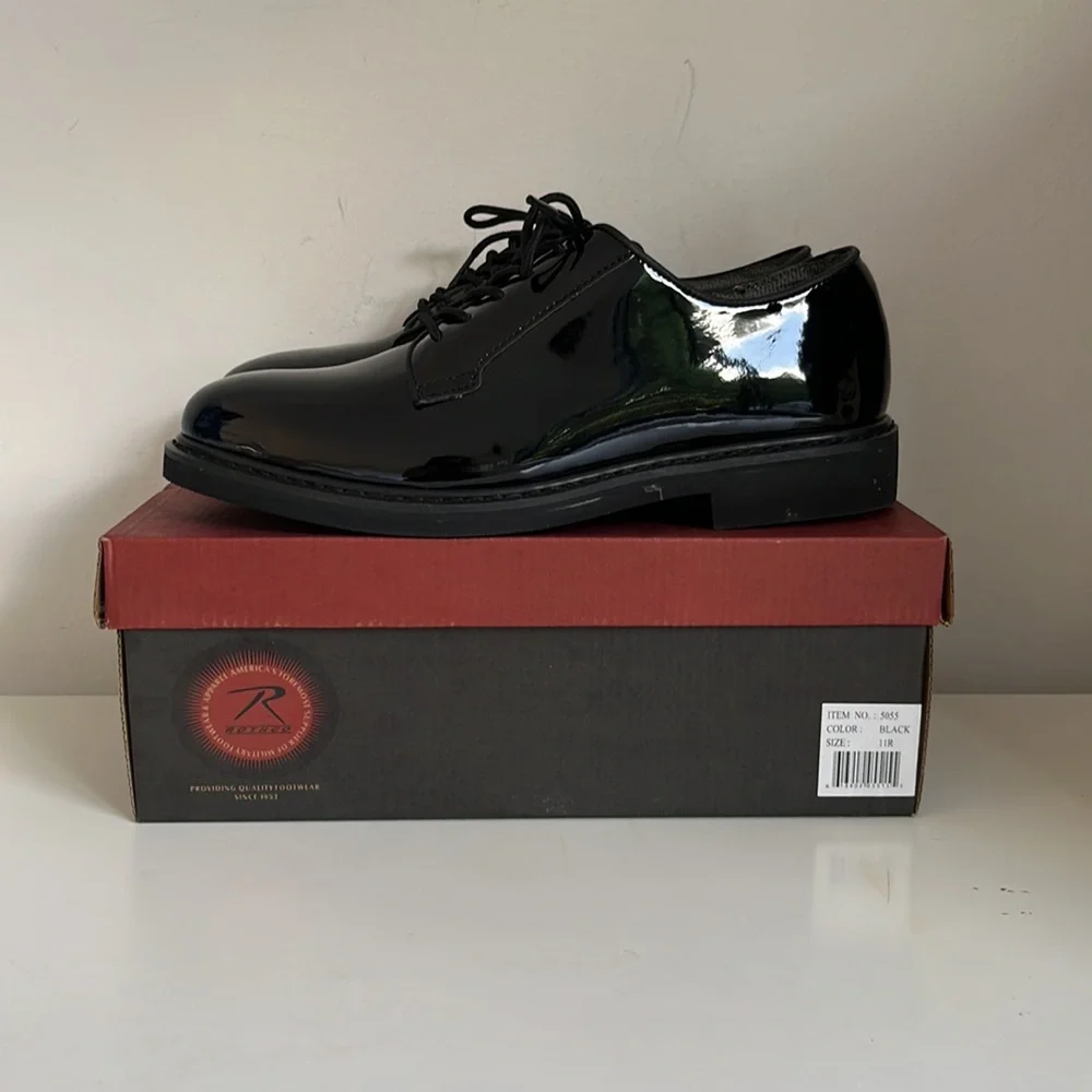 ROTHCO UNIFORM HI-GLOSS OXFORD DRESS SHOE - Picture 3 of 6